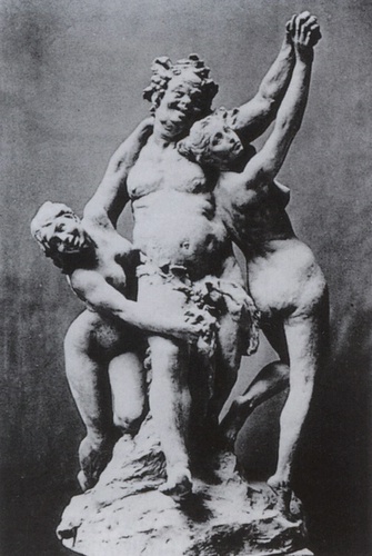Abb.5: Skulptur im Stil des Neubarock: Gustav Eberlein, Bacchantengruppe, 1899, Gips, dunkel getönt, Städisches Museum Hann-Muenden, ibid., S.30