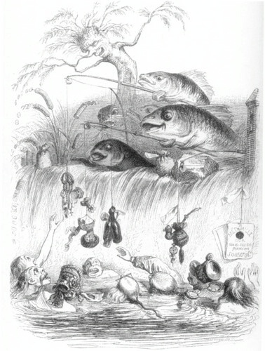 4. J.J. Grandville, Un autre monde, Les poissons d'avril, S. 66; ebd. S. 84
