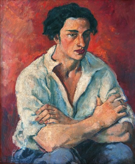 Amrita Sher-Gil, Portrait of a Young Man, 1930 - Copyright National Gallery of Modern Art New Delhi - Courtesy Schirmer / Mosel