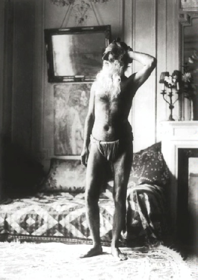 Self-Portrait after fasting, 1930 (Sher-Gil apartment in Paris) Photographby Umrao Singh Sher-Gil, © The Umrao Singh Sher-Gil Estate,  Delhi