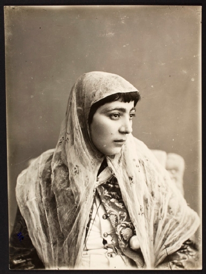 Fig. 23 Portrait of Persian Woman Sevruguin, Antoin, 1870s-1928, b&w ; 16.4 cm. x 22.2 cm - Myron Bement Smith Collection, National Museum of Asian Art